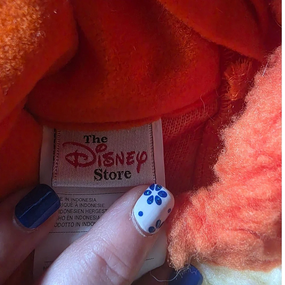 Disney Store Tigger Plush Fleece Costume Jumpsuit Kids 4-6T Orange Striped - Picture 5 of 9
